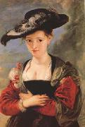 Peter Paul Rubens Portrait of Susanna Fourment ('Le Chapeau de Paille') (mk27) oil